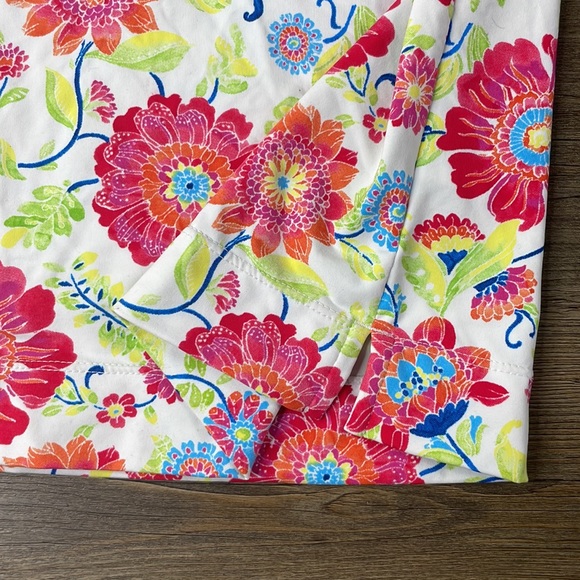 Garnet Hill Kids Girls Floral Racerback Tank Dress, Pink White, size XL - Picture 6 of 9